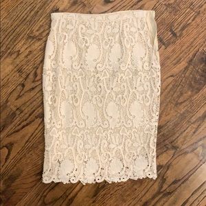 Lace Pencil Skirt